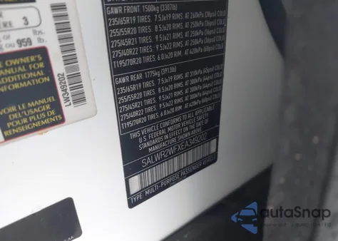 2014 Land Rover Range Rover Sport 3.0L V6 Supercharged Hse из США, поврежденный, VIN SALWR2WFXEA349202